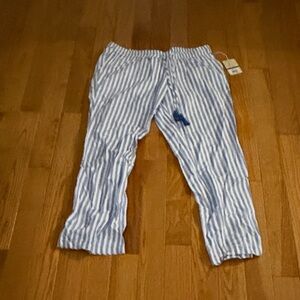Blue and White Striped Caribbean Joe pants size XL